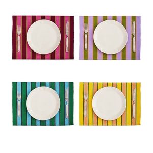 Dusen Dusen 4 striped placemats boxed